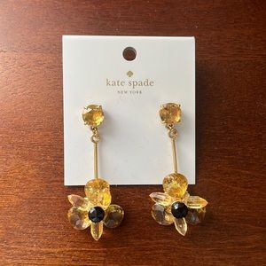 Kate Spade Dangle Flower Statement Earrings